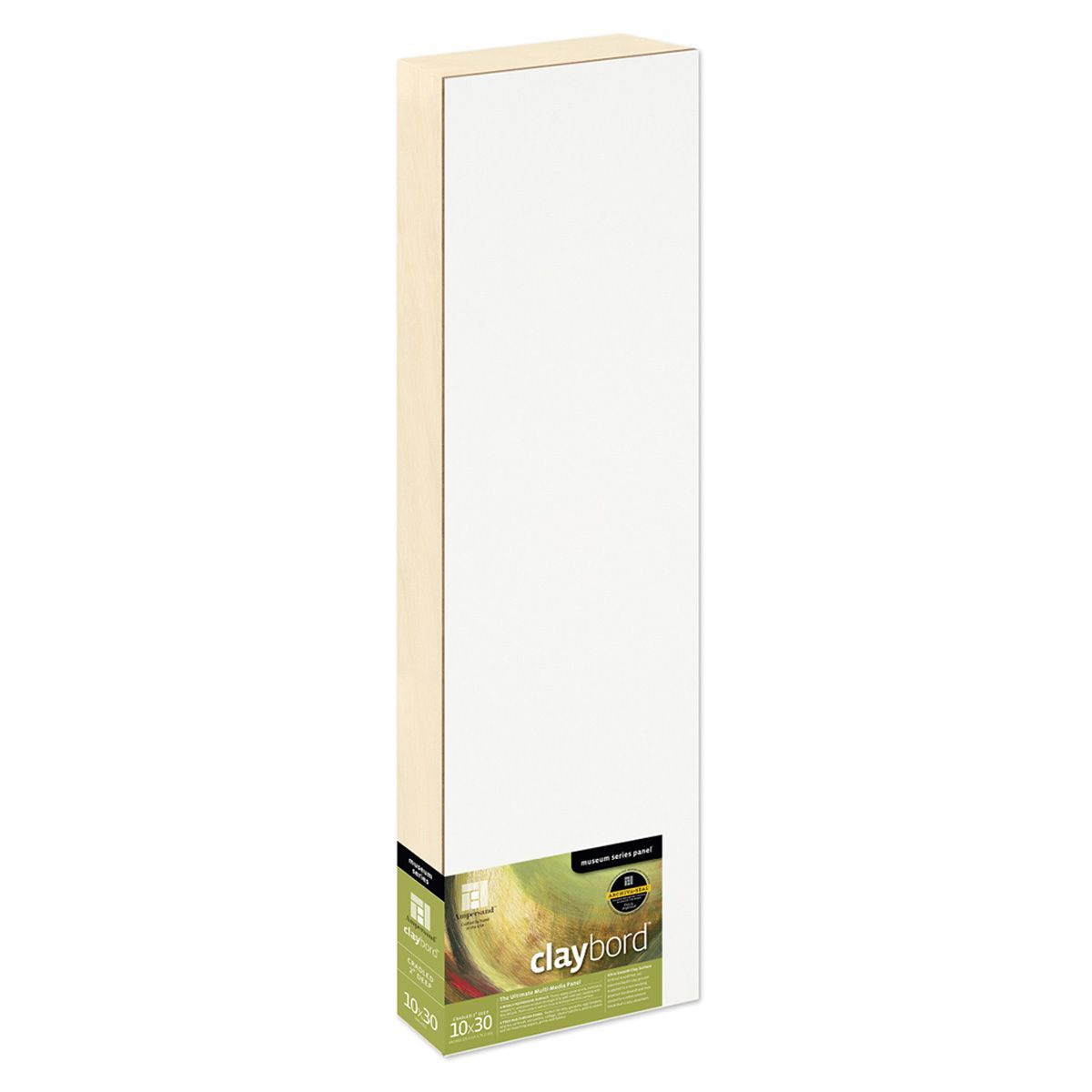 Ampersand Claybord Panel 2" Cradle 10" x 30" Jerry's Artarama