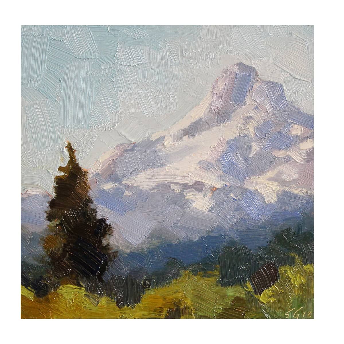 Ampersand Art Supply Gesso Wood Painting Panel: Museum Series Gessobord, 6  x 6, 2 Cradled Profile 