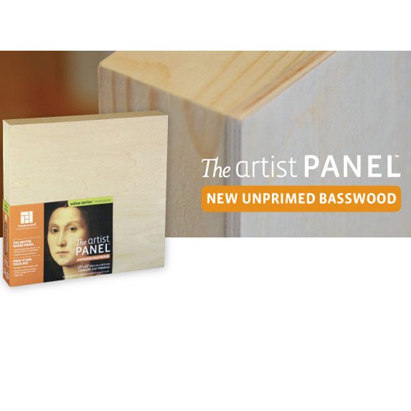 Ampersand's Unprimed Basswood Artist Panel