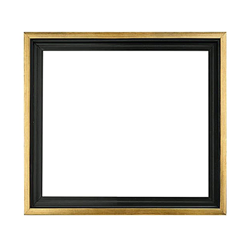 Cardinali Floater Frame - Black/Antique Gold 6x6, Open Back , 3/4 Deep