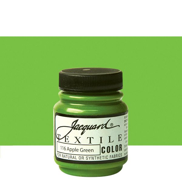 Jacquard Permanent Textile Color 2.25 oz. Jar - Apple Green