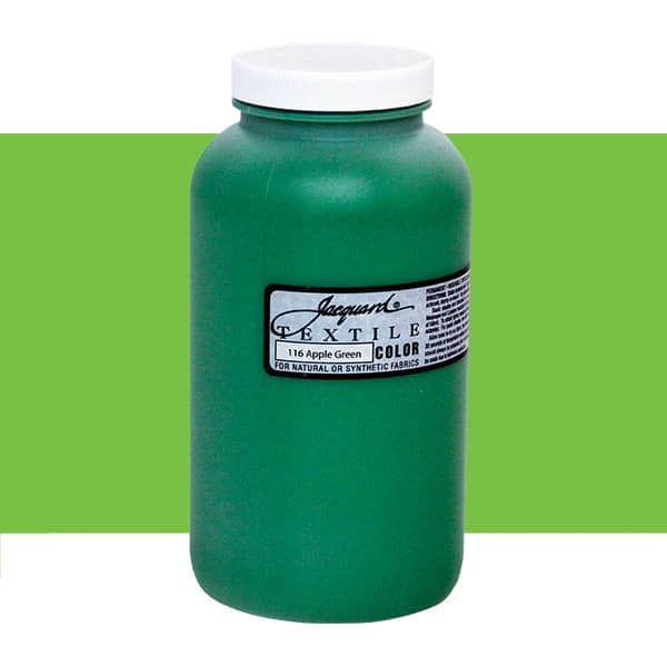 Jacquard Permanent Textile Color Quart Jar - Apple Green