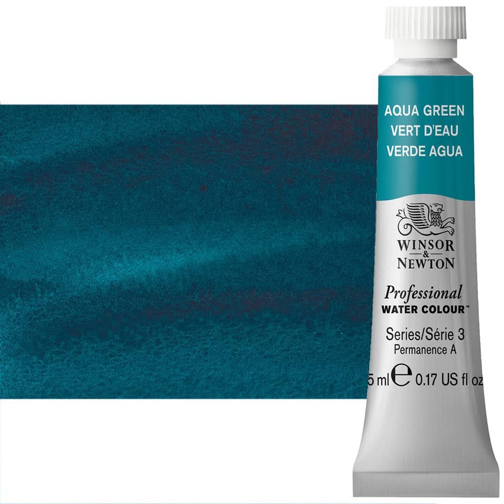 Winsor & Newton Professional Watercolor - Aqua Green, 5ml Tube