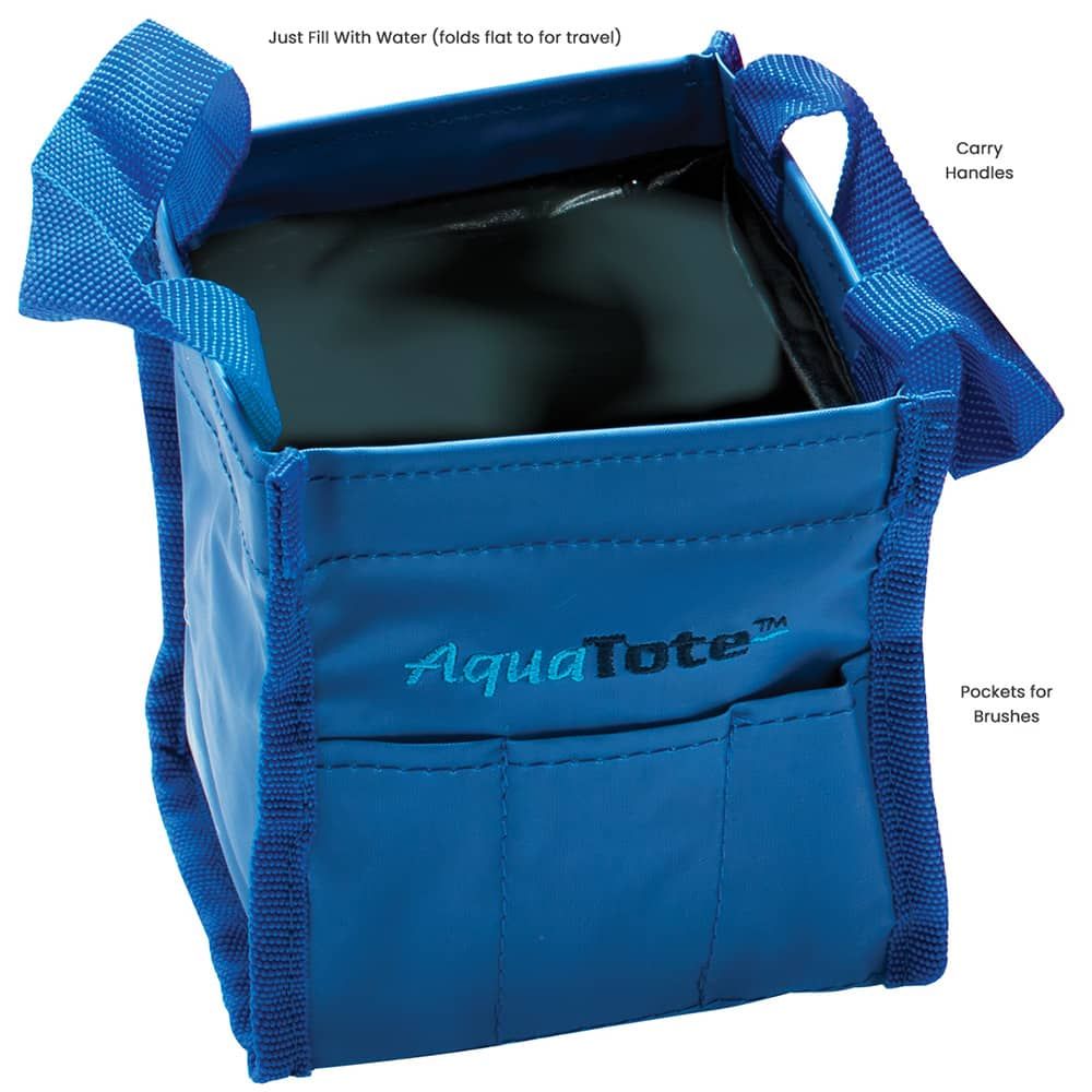 Aqua Tote Travel Water & Brush Holder Folding Tote