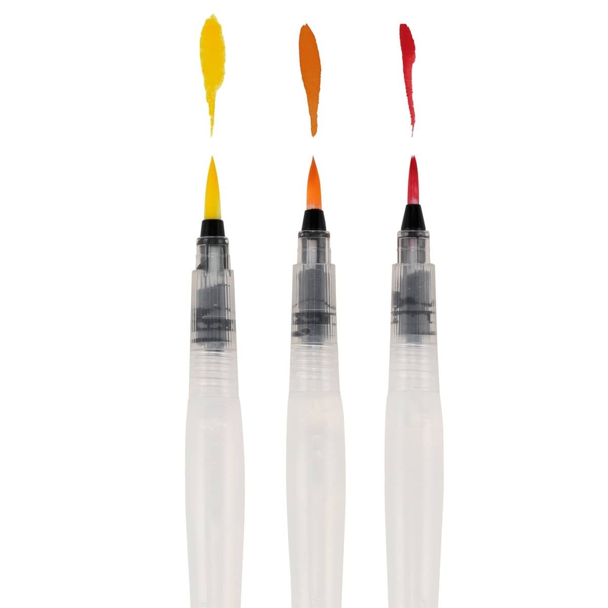 Aquastroke Pro Water Brush Pen, Set of 3 - Round