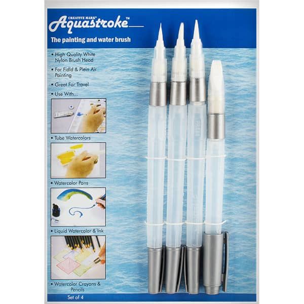 Aquastroke Watercolor Brush Pen Set of 4 Assorted