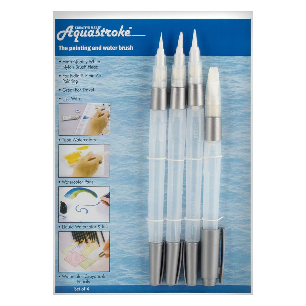 Aquastroke Water Brush Set of 4