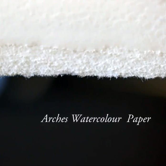 Arches Hot Press Paper Mounted to Archival Artist Panel is
