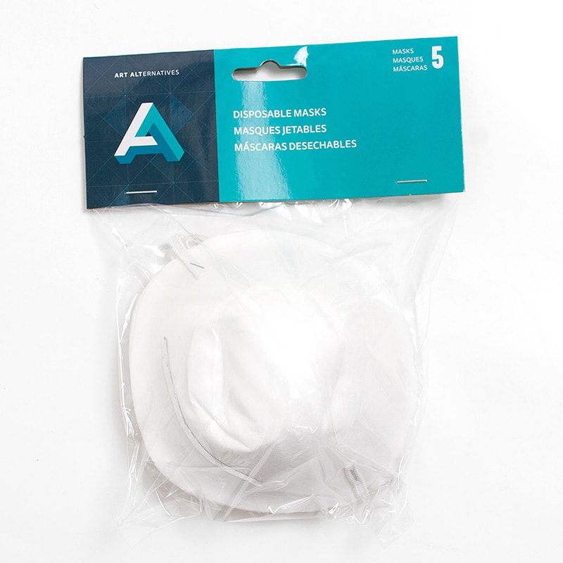 Art Alternatives Safety Disposable Dust Masks, 5 Pack