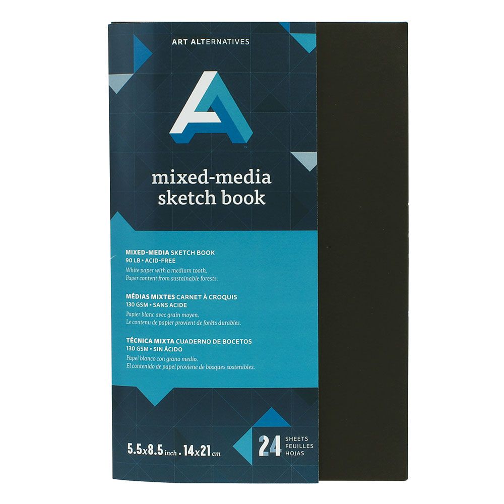 Art Alternatives 5.5x8.5" Mixed-Media Softcover Sketchbook 24 sheets - 90lb