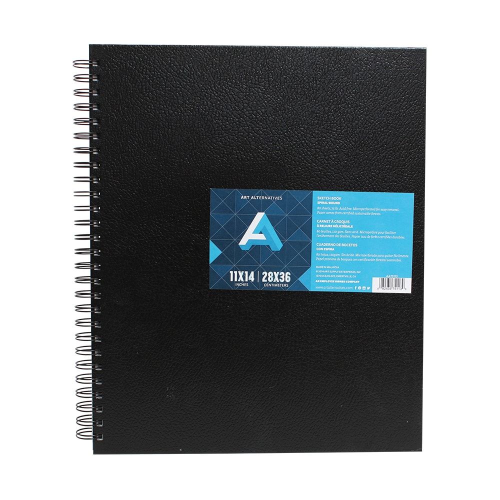 Art Alternatives Spiral-Bound Sketch Book, 8.5 x 11