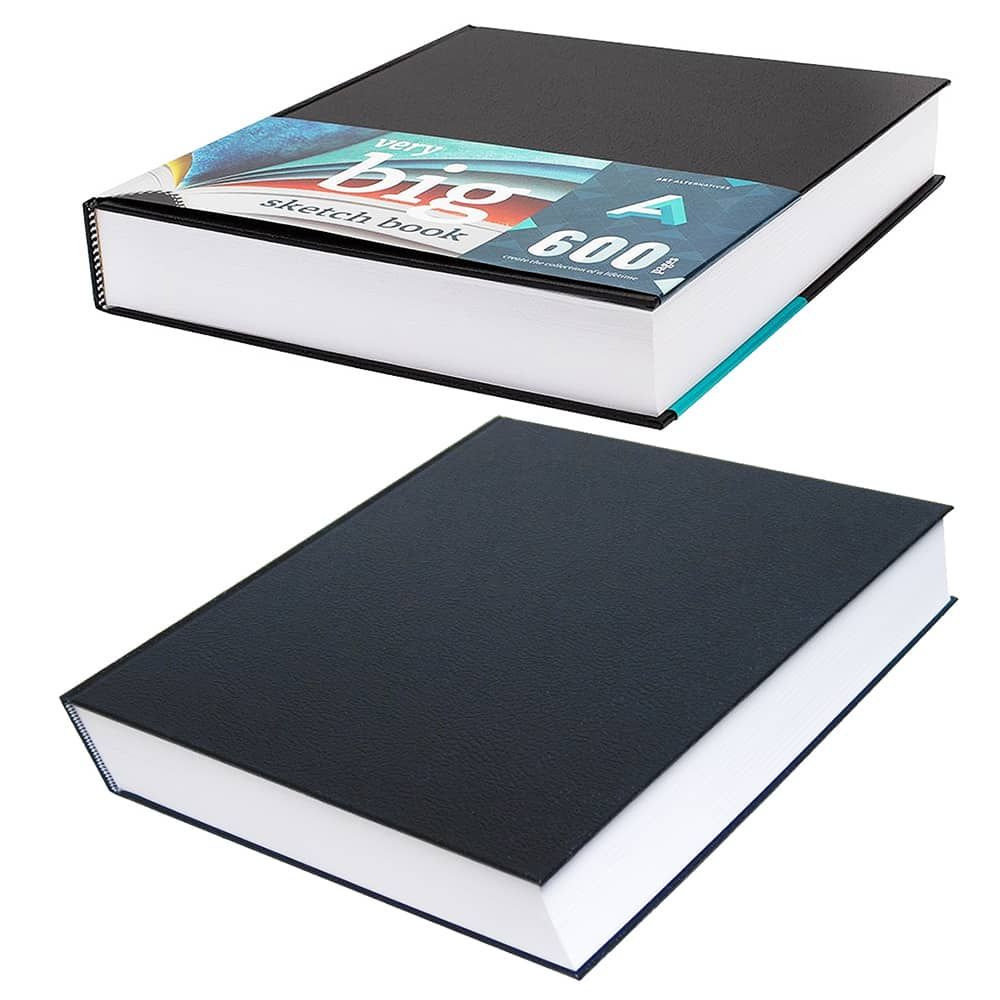 Artlicious - Really Huge Sketch Book - 600 Page Hard Covered - 10.75 x  12.5- WHOPPING 7.42 Pounds!