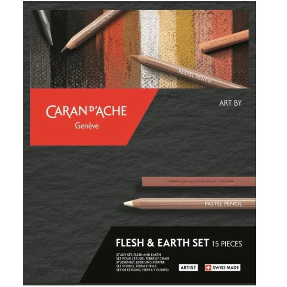 Caran D'Ache Flesh and Earth Drawing Set of 15