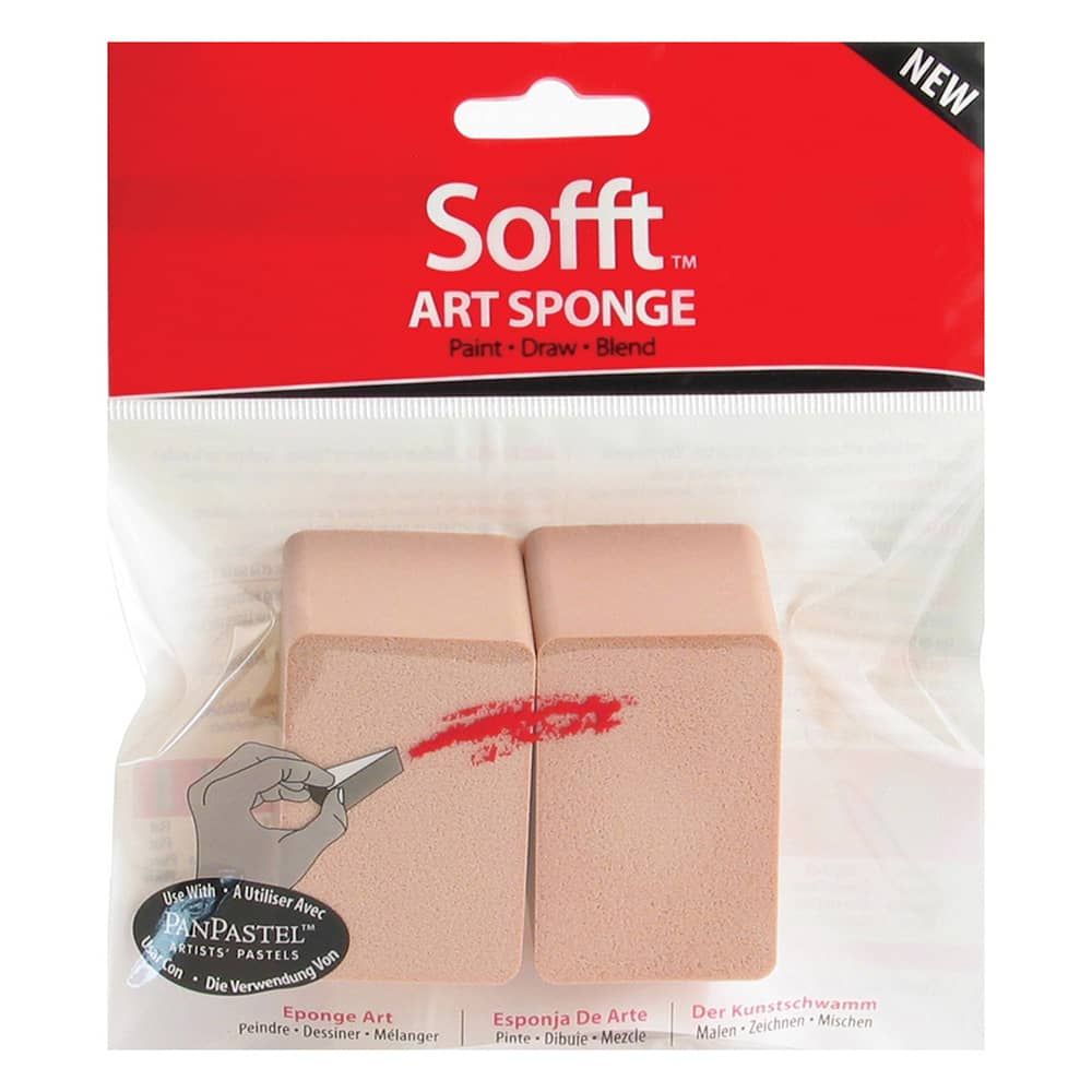 Sofft Tools For PanPastel Art SpongeAngle Slice Flat (Pack of 2) Jerry's Artarama