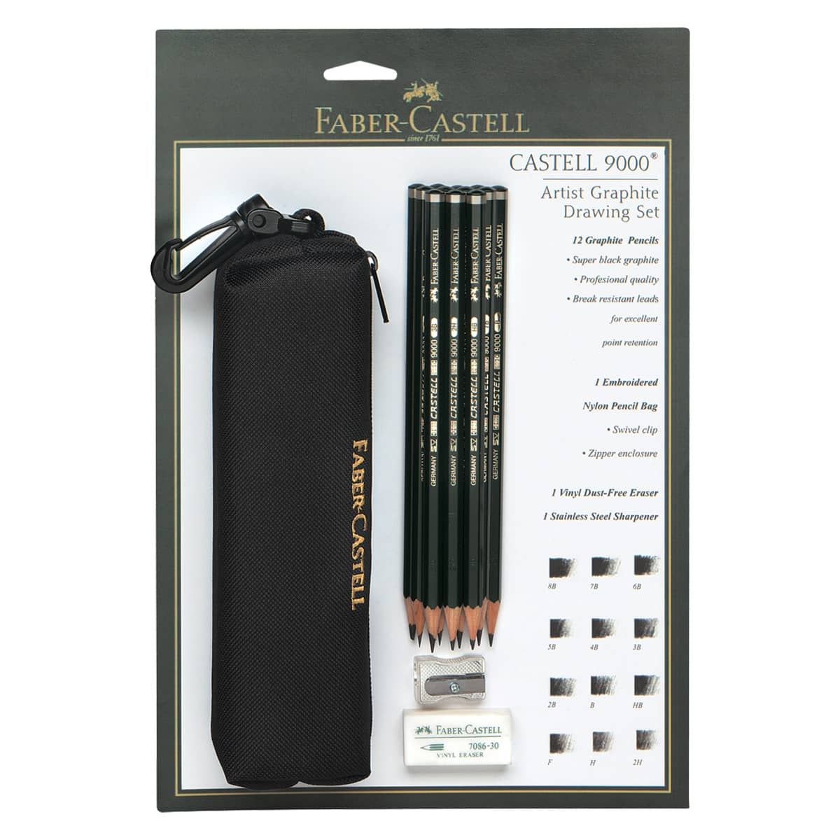 Professional Drawing Sketching Pencil Set - 12 Pieces Art Drawing Graphite  Pencils(2H-8B), Ideal for Drawing Art, Sketching, Shading, for Beginners 
