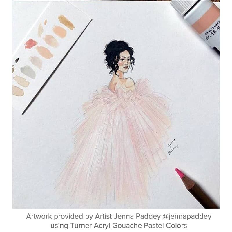 Artist Jenna Paddey - Turner Acryl Gouache Pastel Colors