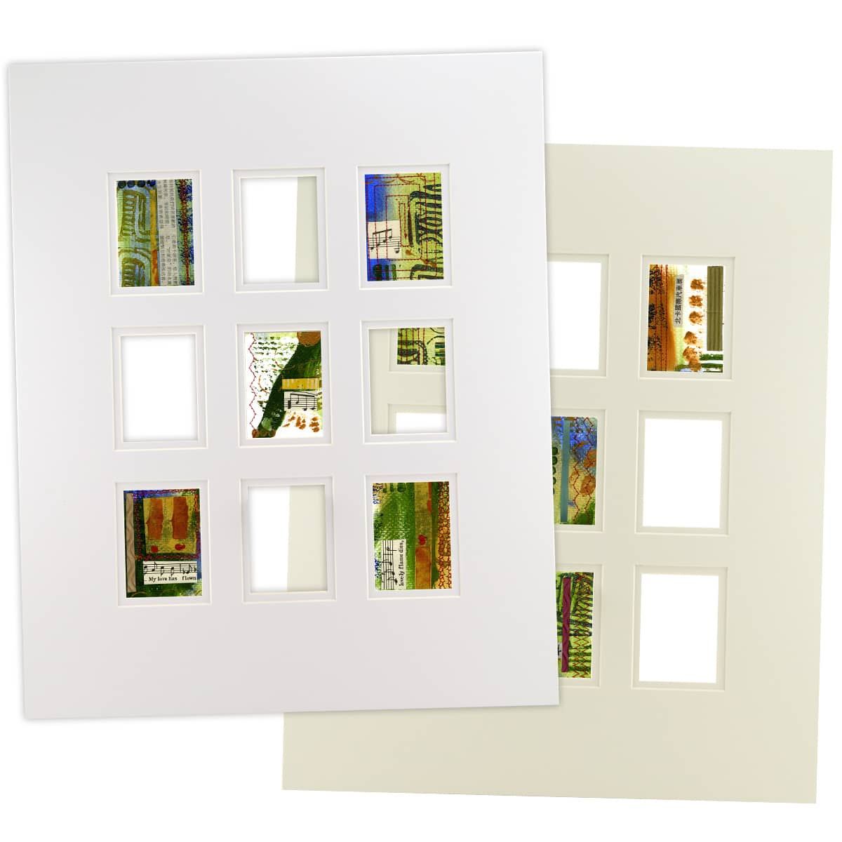 4-ply Museum Quality Acid-free Double Mat Board with 45-degree beveled edges

