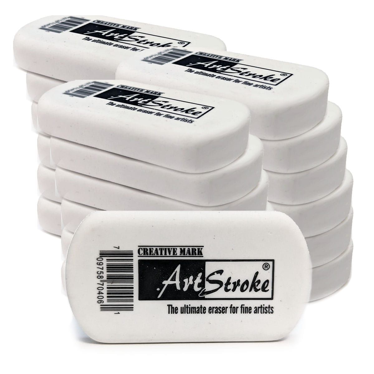 Creative Mark ArtStroke Fine Art Eraser, Pack of 18 - White