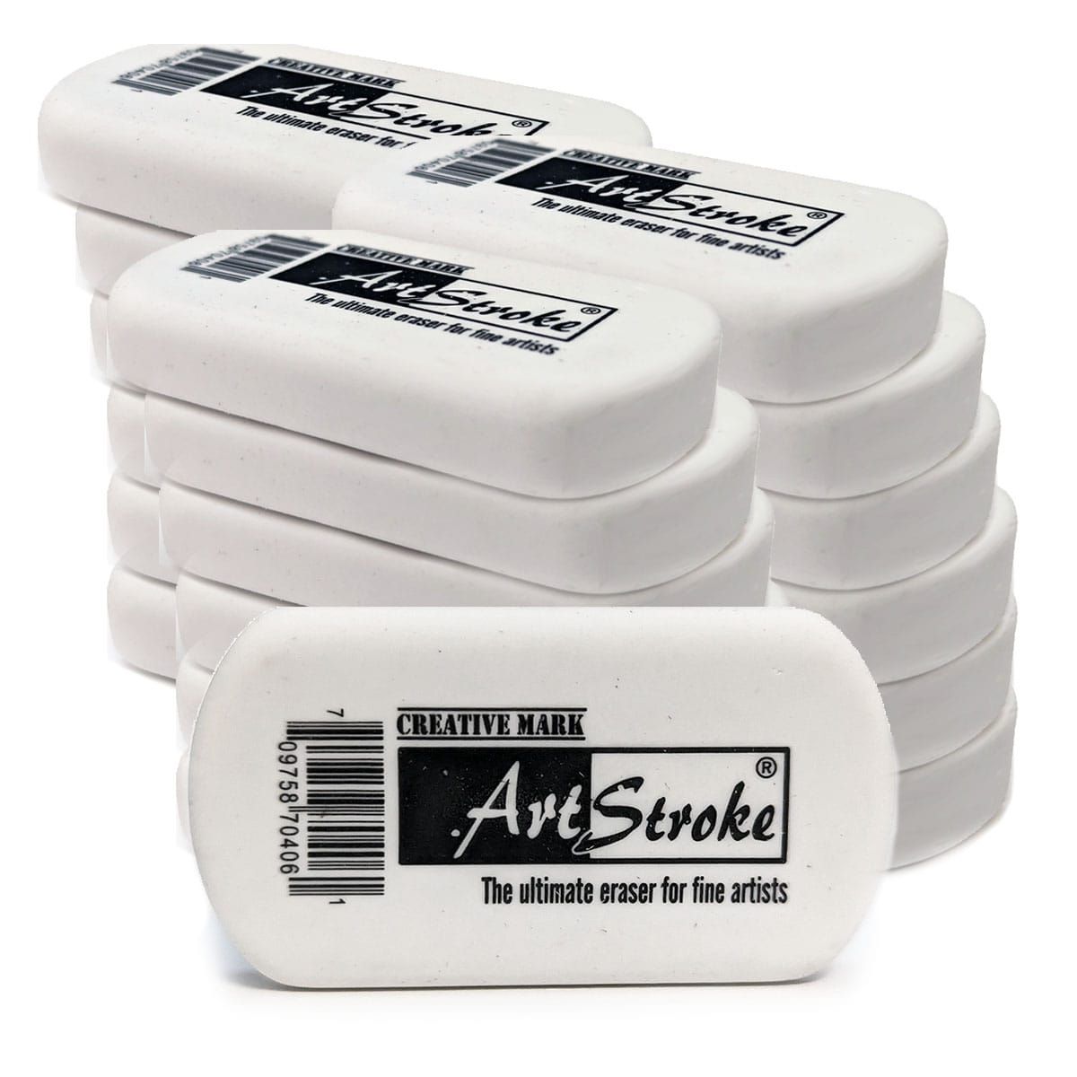 Creative Mark Pink Stroke Art Eraser, Box of 18