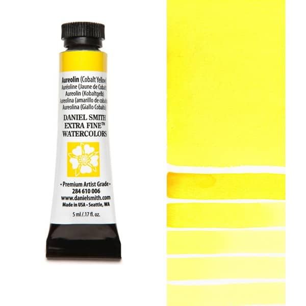 Daniel Smith Extra Fine Watercolors - Aureolin (Cobalt Yellow), 5 ml Tube