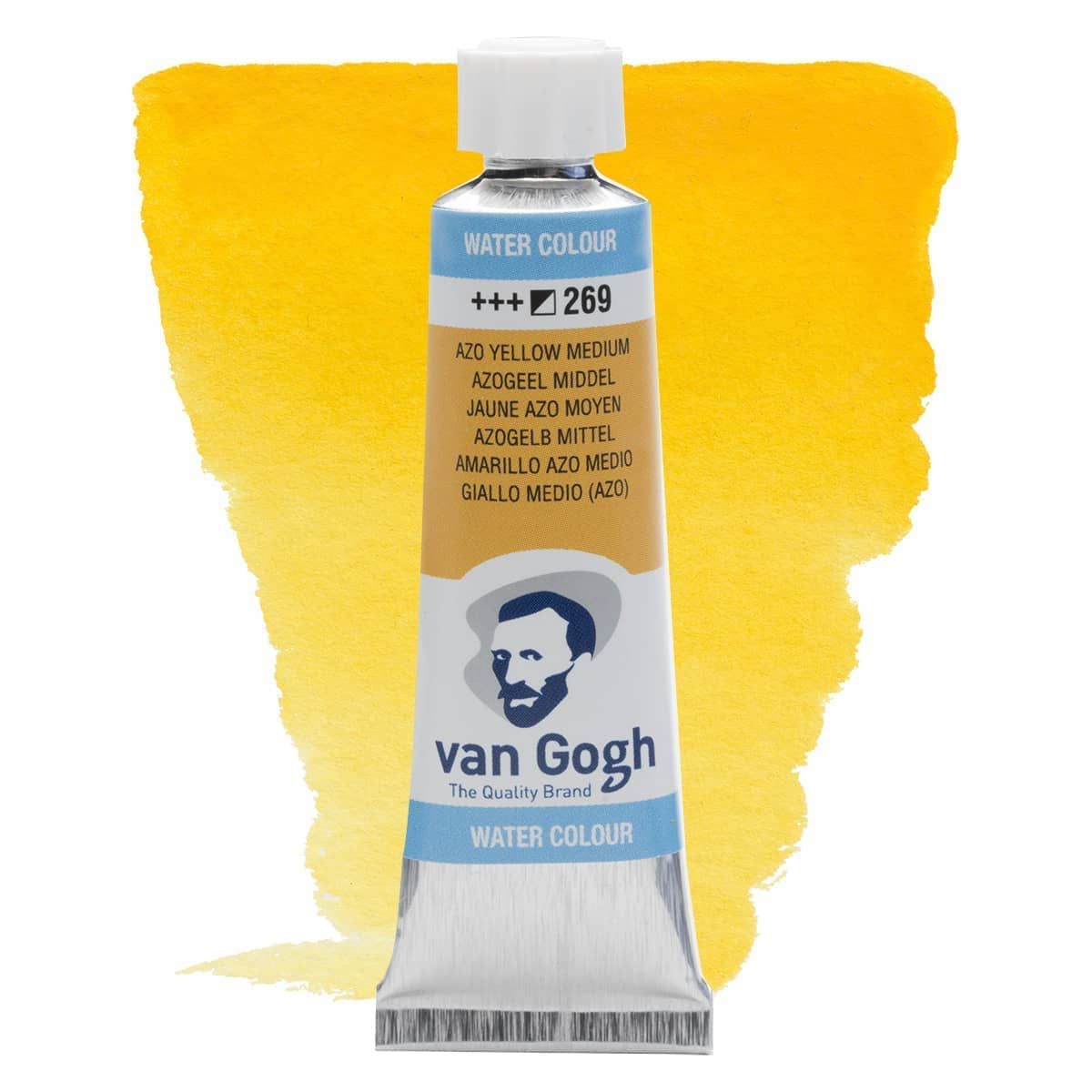 Van Gogh Watercolors - Azo Yellow Medium, 10ml Tube