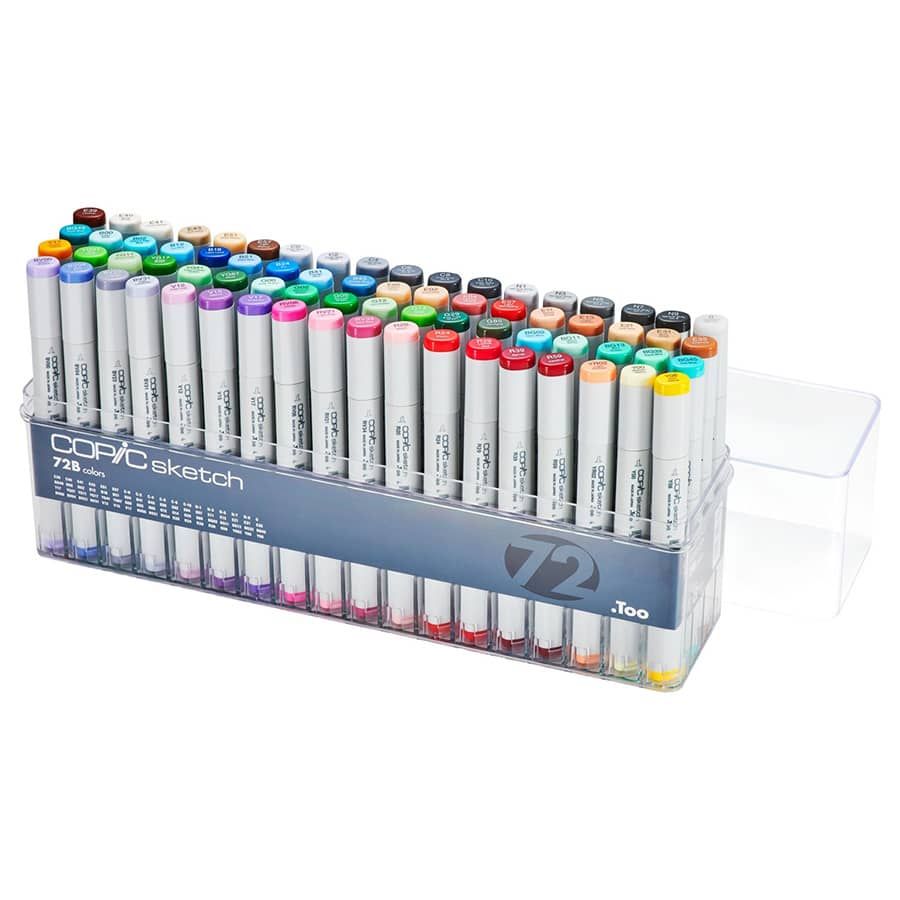 CRAFT Copic COPIC SKETCH PENS 72 SET D FAST SHIPPING MANGA GRAPHIC ARTS 