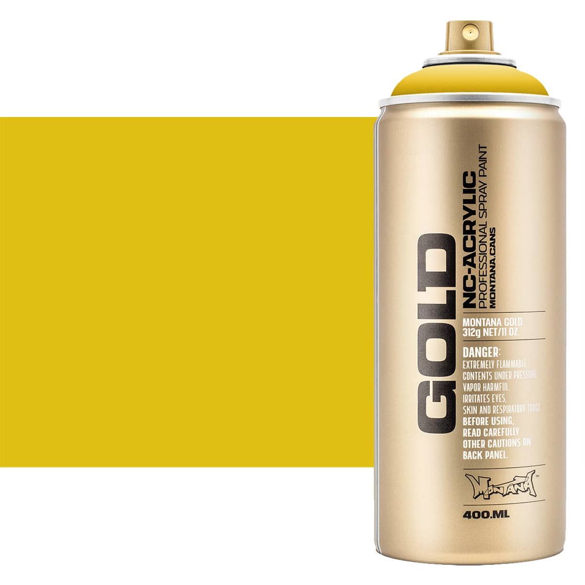 Montana GOLD Acrylic Professional Spray Paint 400 ml - Banana