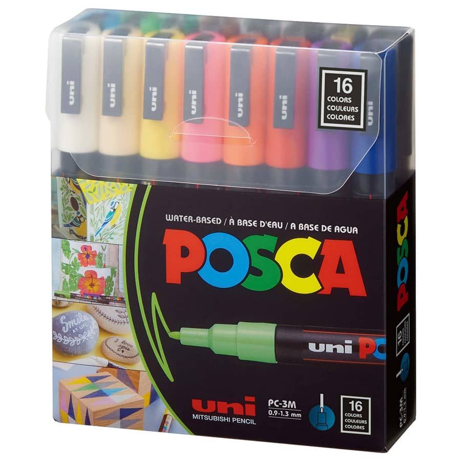 Colours - 16 thin markers - Writing accessories - Writing