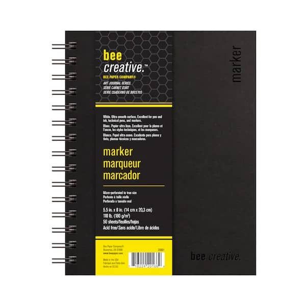 Bee Creative Art Journal 110lb Marker Paper 5.5X8