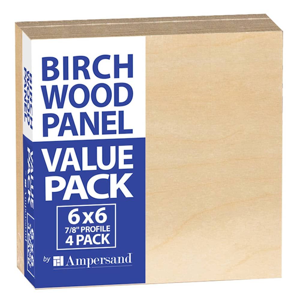 Ampersand Birch Wood Panel Value Packs