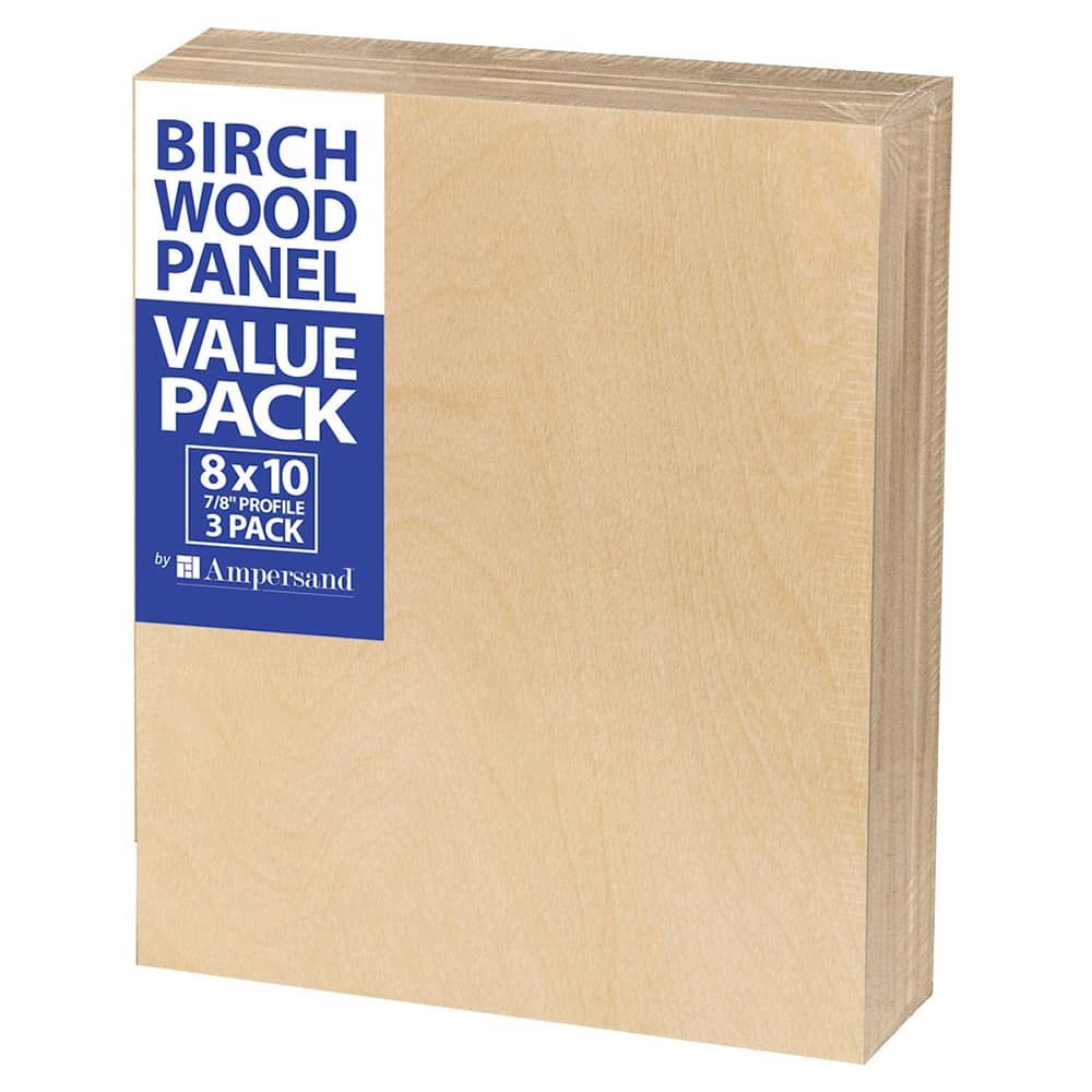 Ampersand Birch Wood Panel Value Packs