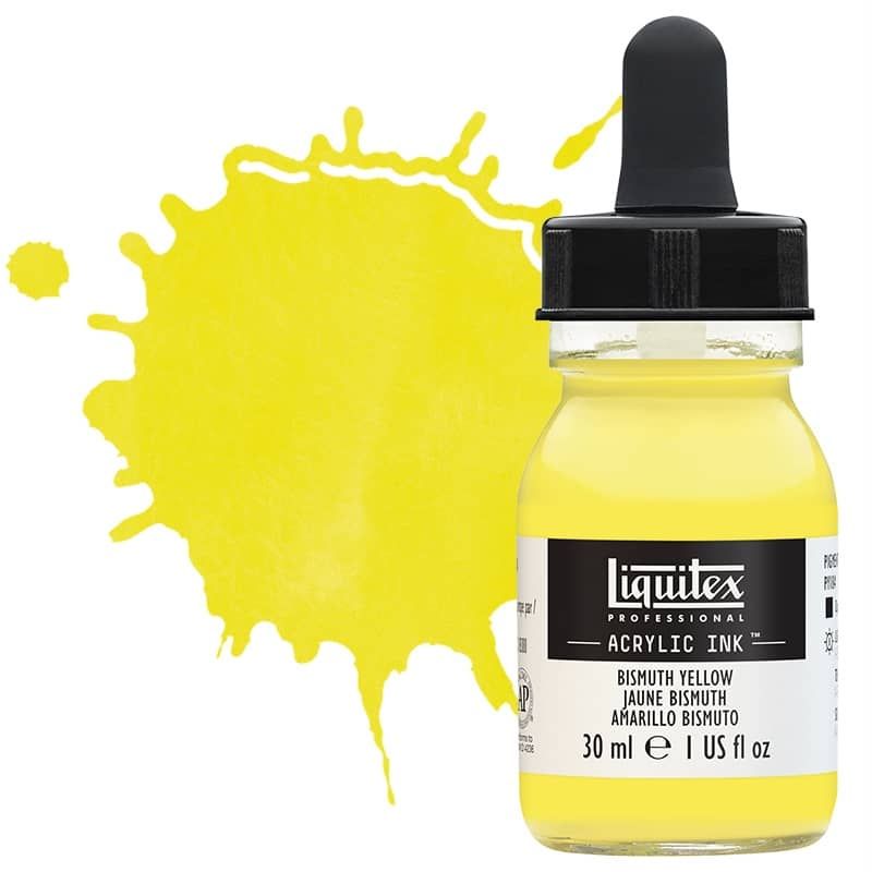 Liquitex Professional Acrylic Ink 30ml Bottle Bismuth Yellow
