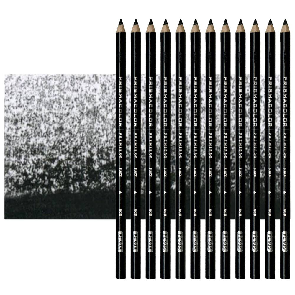 Prismacolor Premier Colored Pencils Set of 12 PC935 - Black	