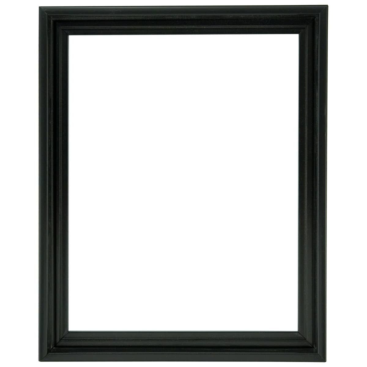 30x15 Frame Black Real Wood Picture Frame Width 1.25 inches, Interior  Frame Dep