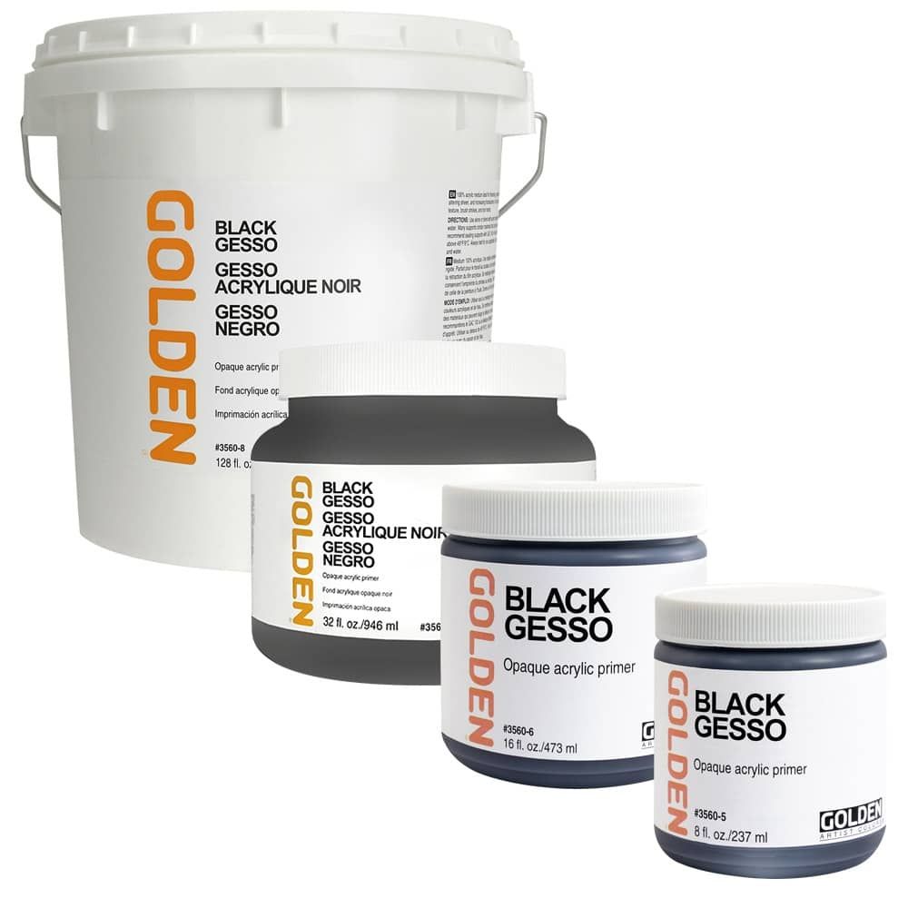 Golden Black Gesso - 32 oz.