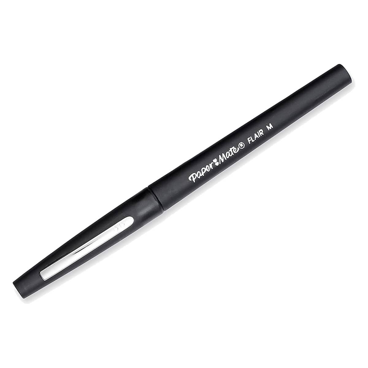 Paper Mate 1865459 Medium Point Black Ink Flair Felt Pen