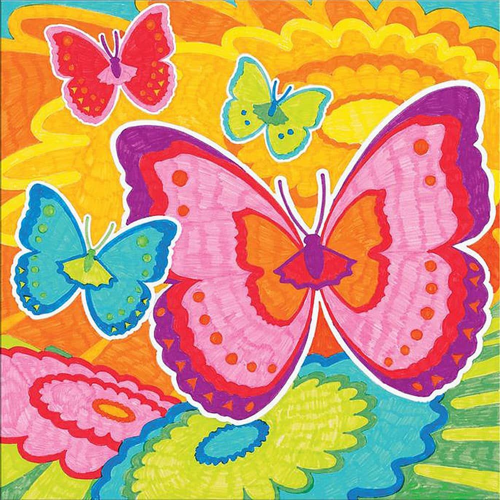 Faber-Castell - Color By Number, Bloomin' Butterflies