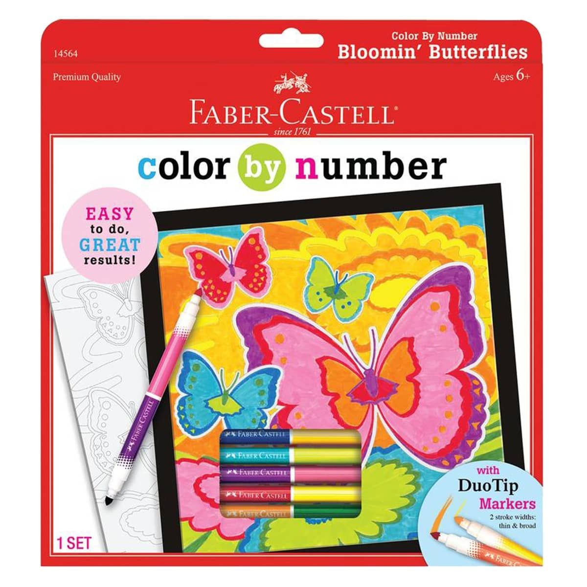 Faber-Castell Color by Number Boomin' Butterflies