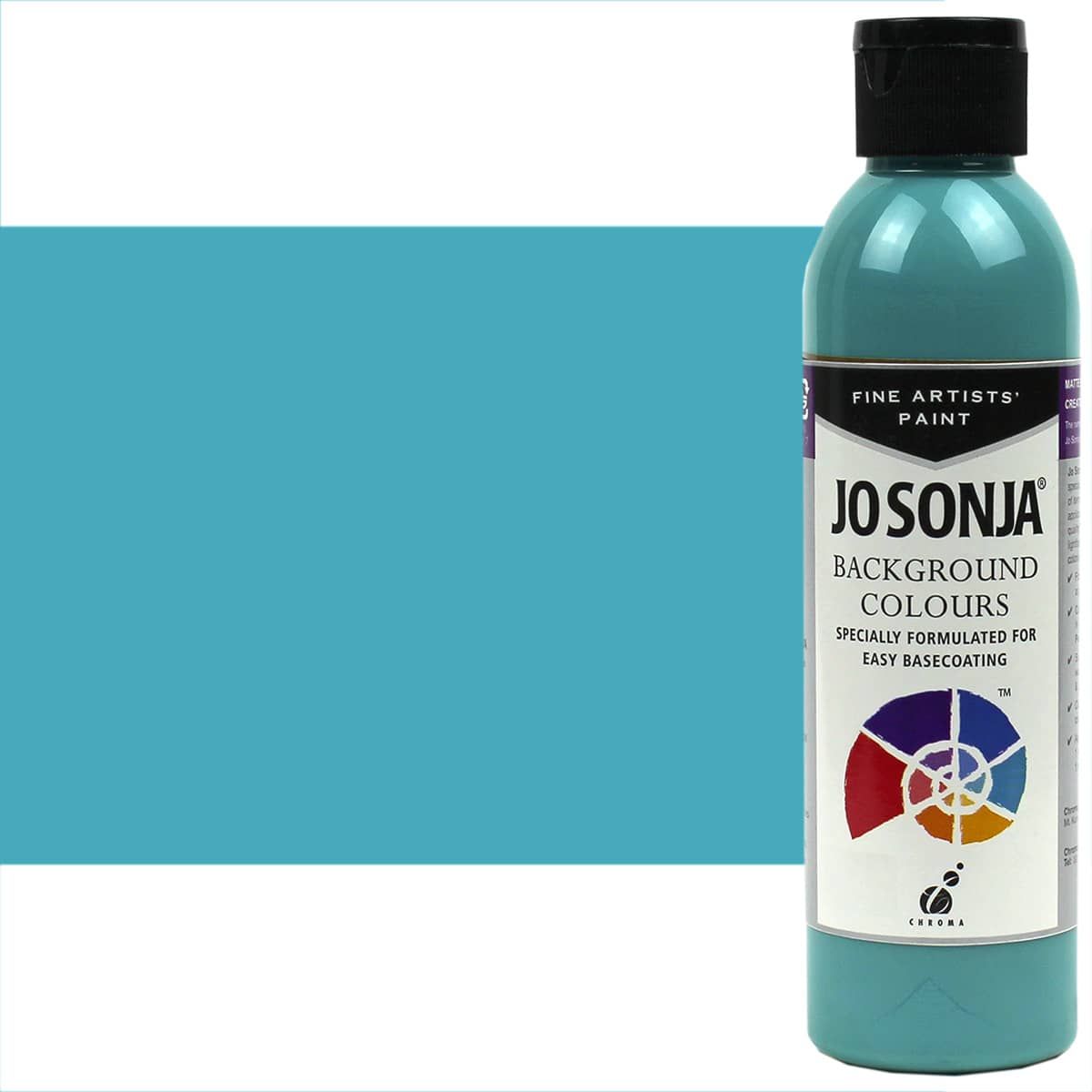 Jo Sonja's Background Colour Blue Lagoon, 6oz Bottle Jerry's Artarama