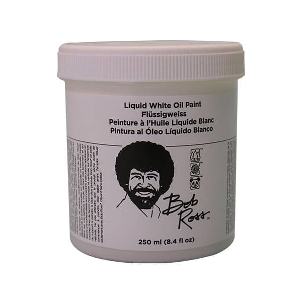 Bob Ross Liquid White Oil Paint Medium 250ml Jar Jerry's Artarama
