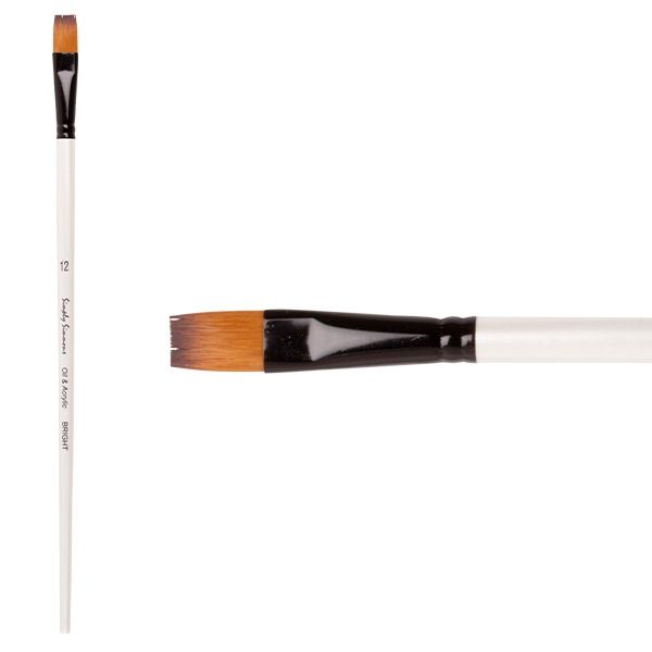 Simply Simmons Oil and Acrylic Brush Synthetic Bright LH 12