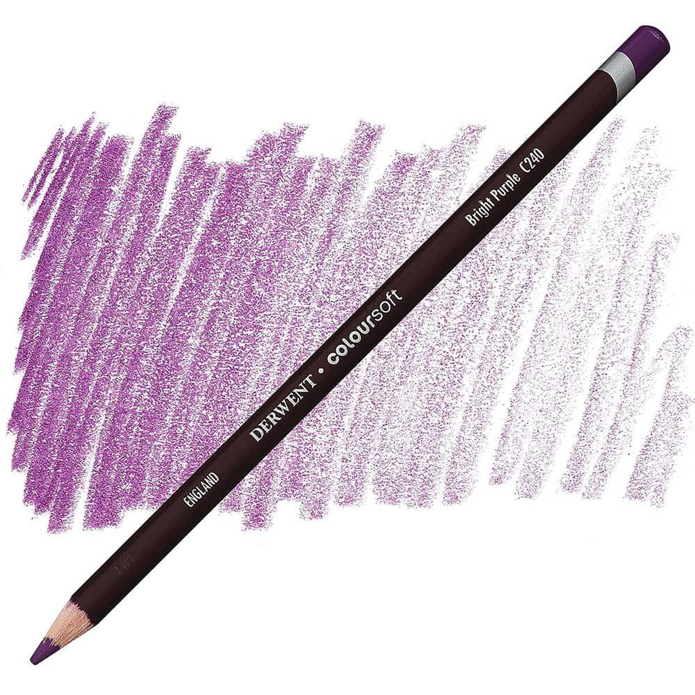 Derwent Coloursoft Pencil, Bright Purple, No. C240