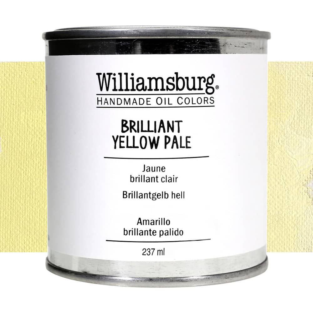 Williamsburg Oil Color 237 ml Can Brilliant Yellow Pale