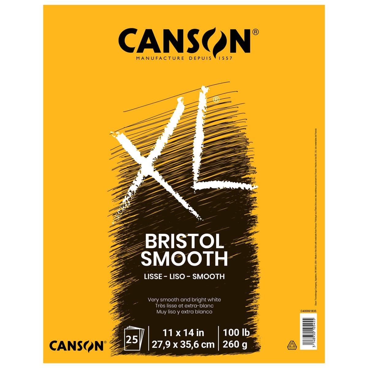 Canson XL Bristol Smooth Pad 11"x14"