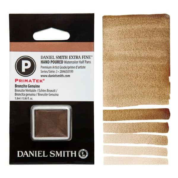Daniel Smith Watercolor Half Pan Bronzite Genuine