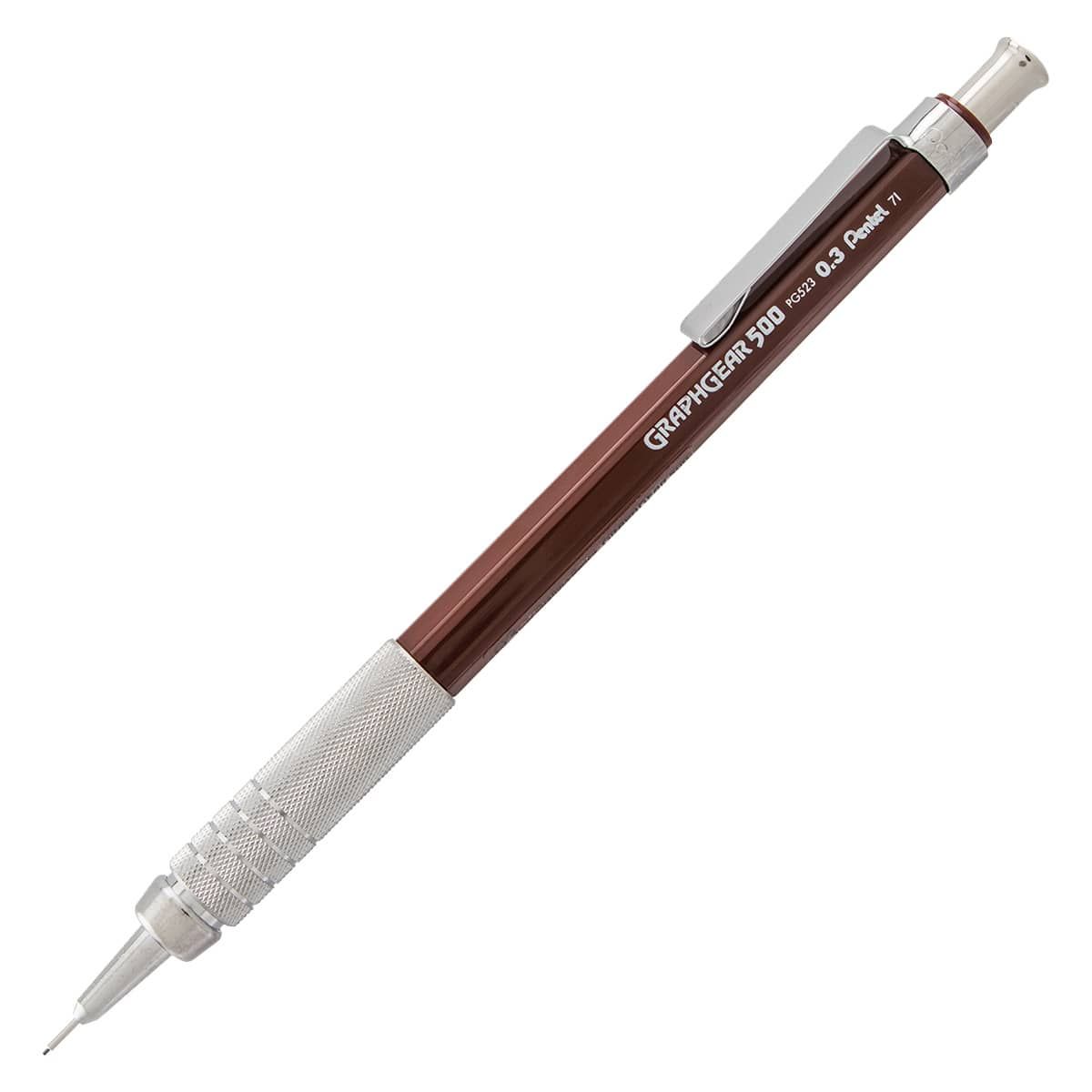 Pentel Graph Gear 500 Mechanical Drafting Pencil - Brown, 0.3mm