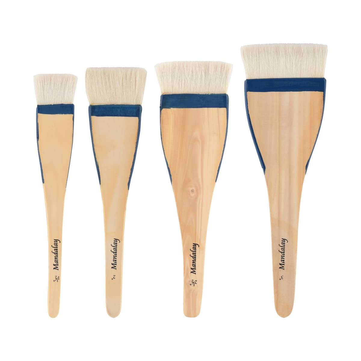Hake Brush Set No. 1, Includes sizes 1.5", 2", 2.5" and 3"