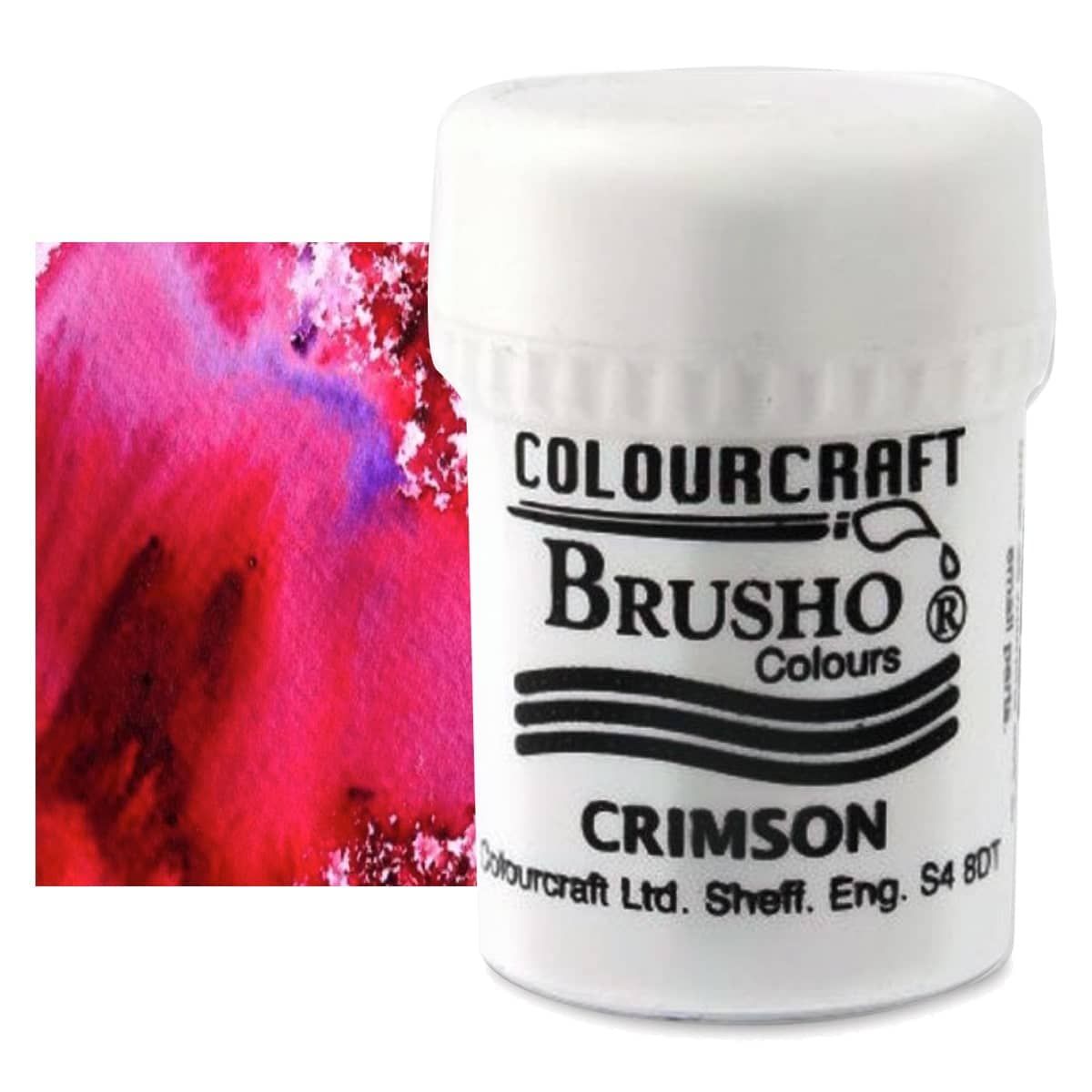 Brusho Colors crimson, 15 g (0.53 oz.), jar (pack of 3) 