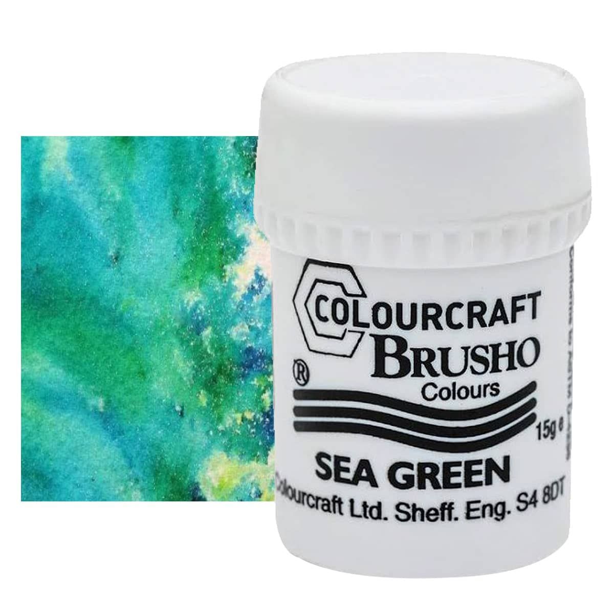 Brusho Crystal Colour, Sea Green, 15 grams