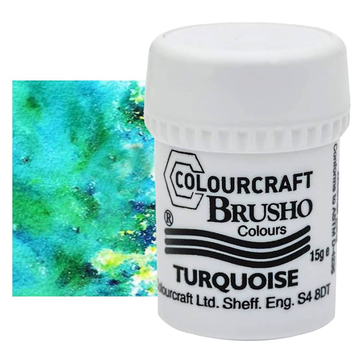 Brusho Crystal Colour, Turquoise, 15 grams Jerry's Artarama